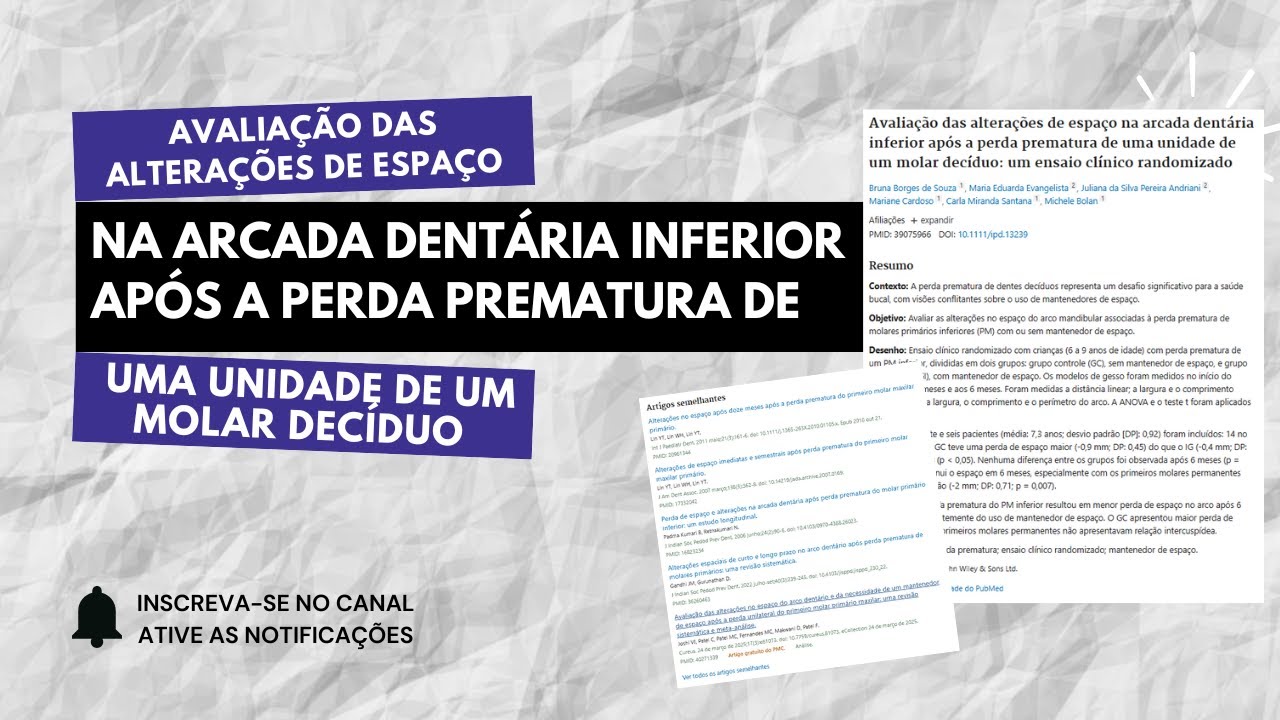 Avaliação das alterações de espaço na arcada dentária inferior após a perda...